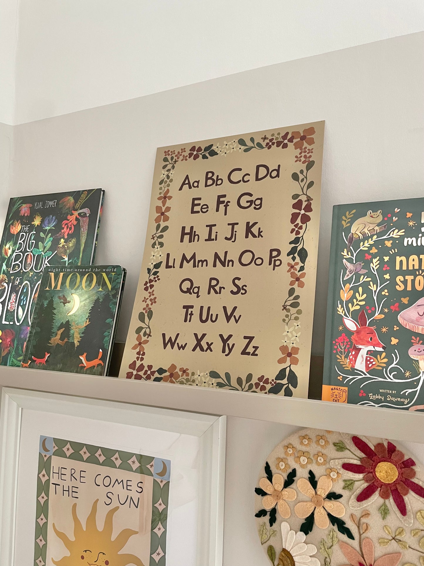 Alphabet Print - Flower Border