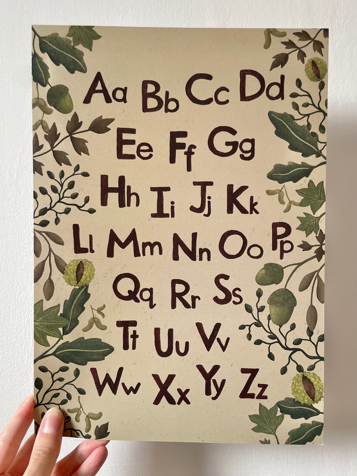 Alphabet Print - Forest Floor