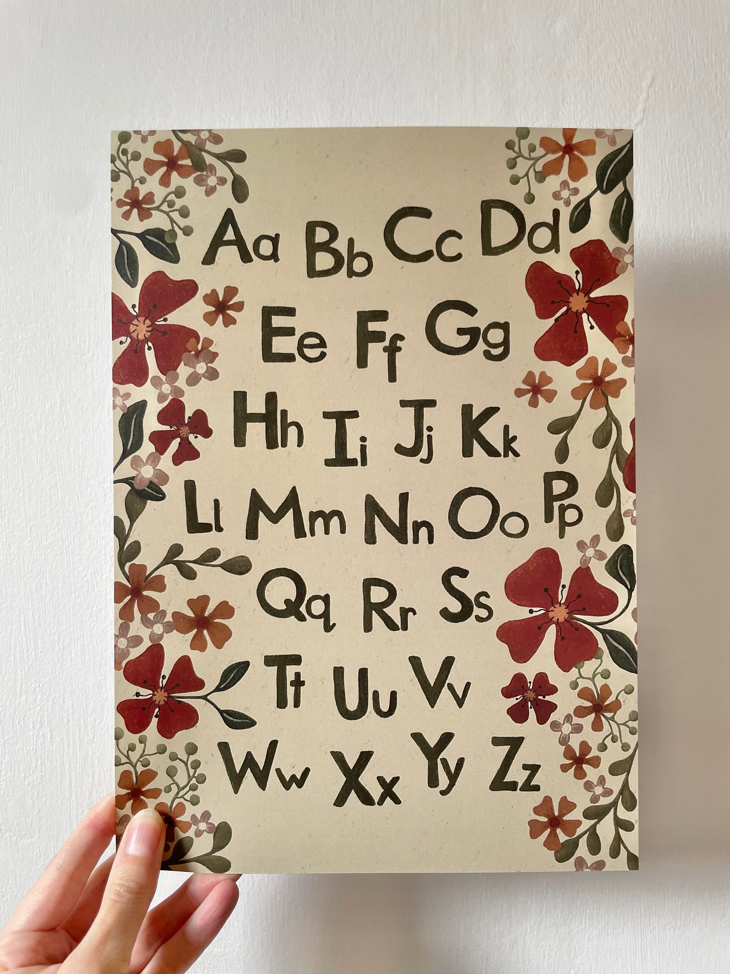 Alphabet Print - Flowerbed