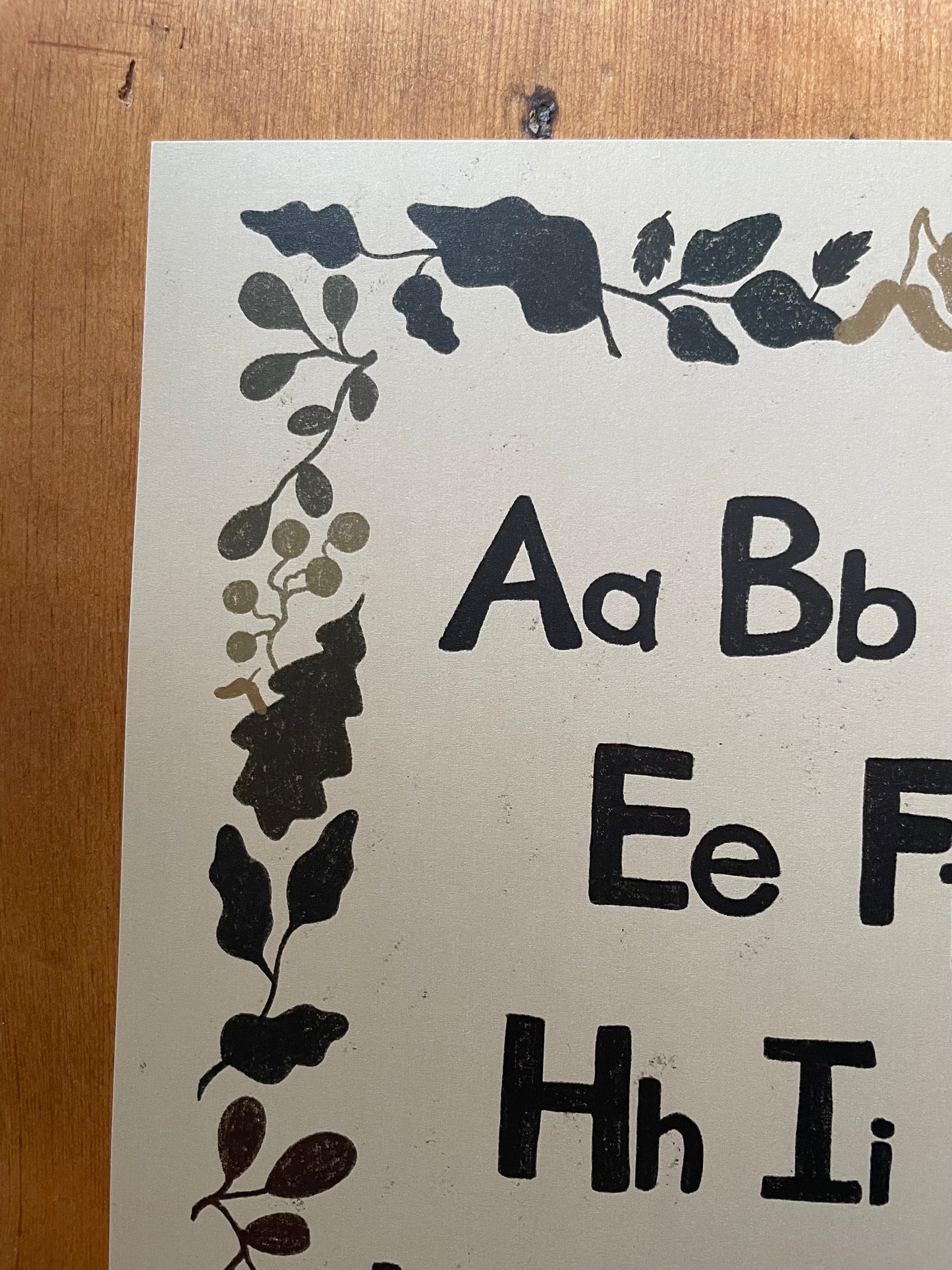 Alphabet Print - Forest Border