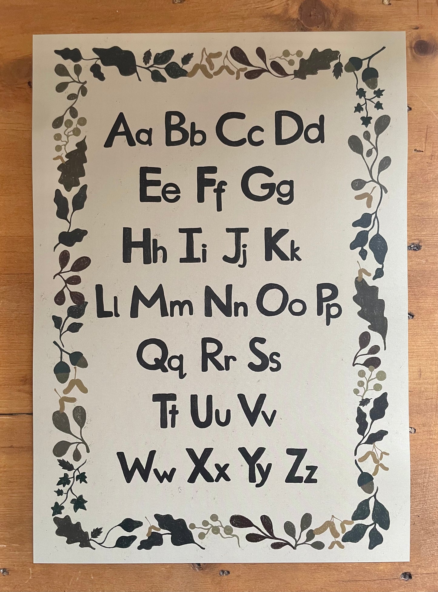 Alphabet Print - Forest Border