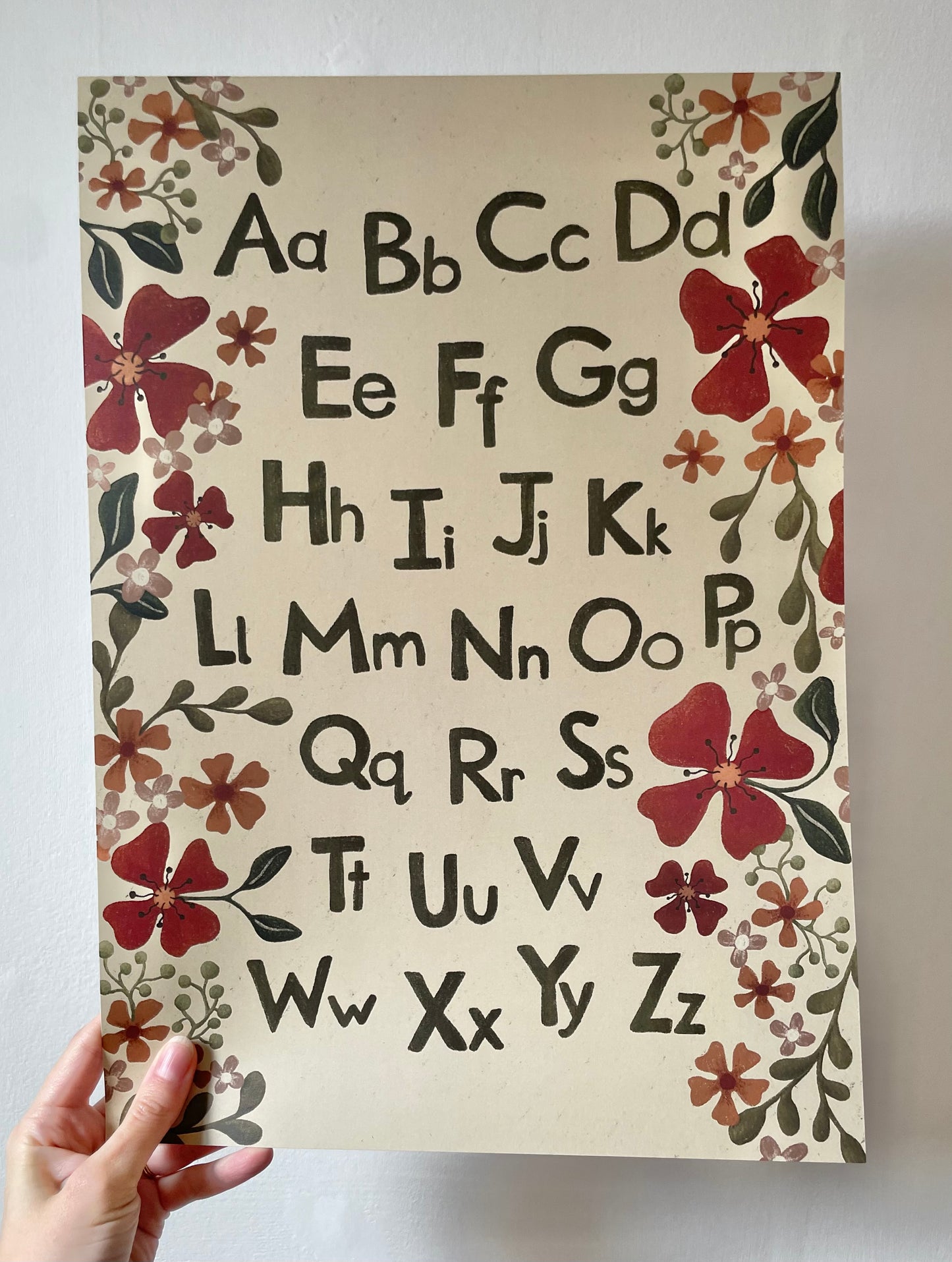 Alphabet Print - Flowerbed