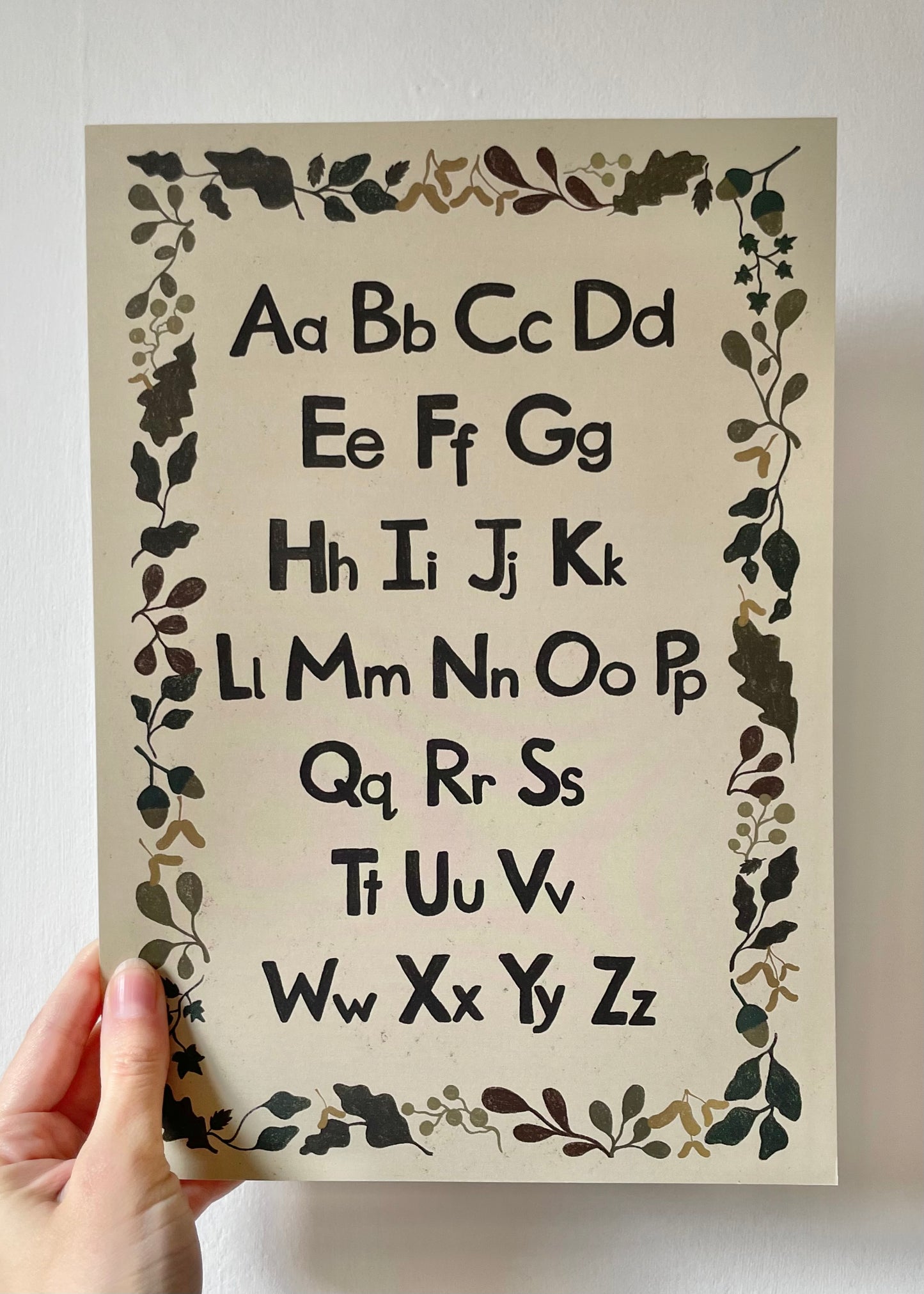 Alphabet Print - Forest Border