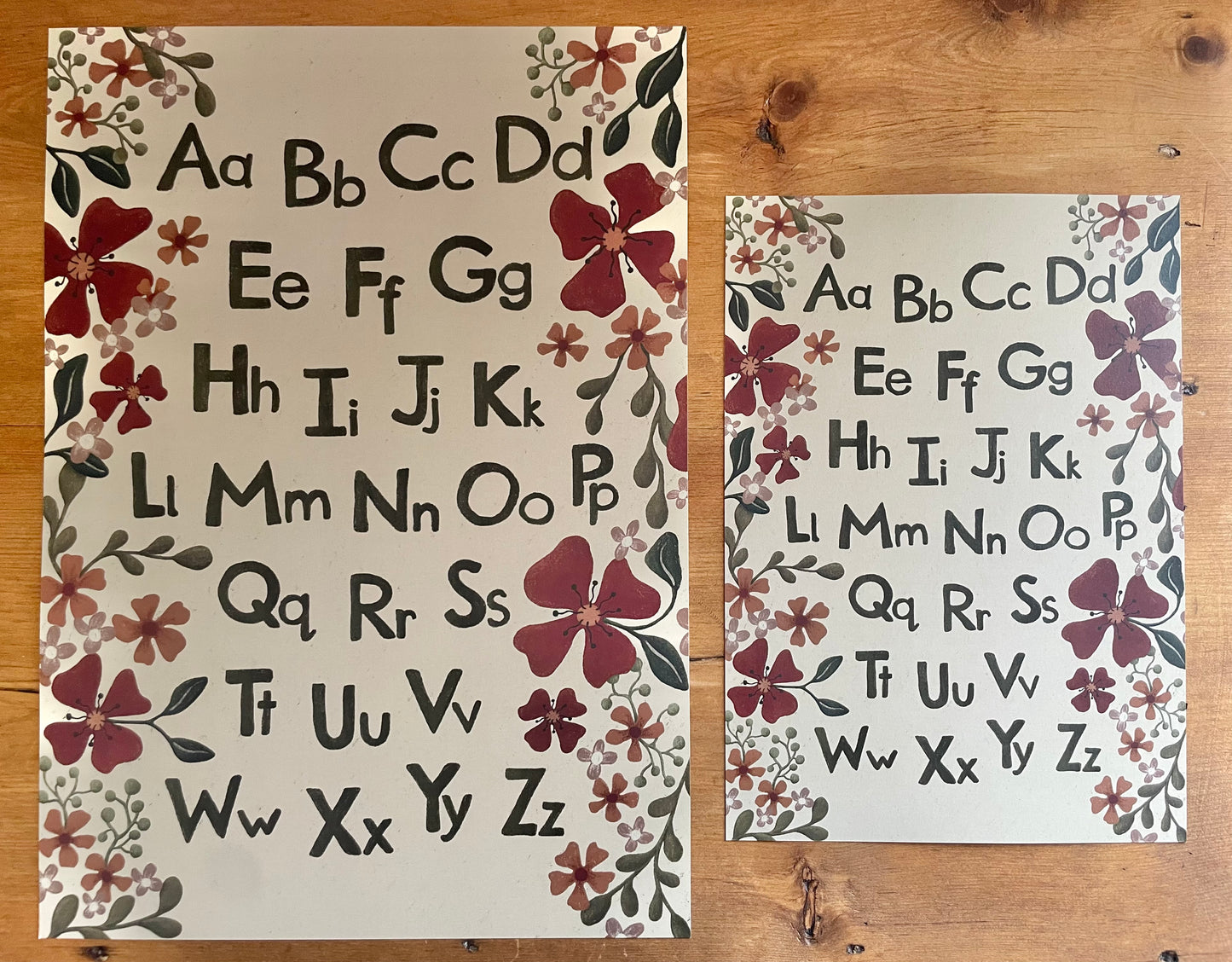 Alphabet Print - Flowerbed