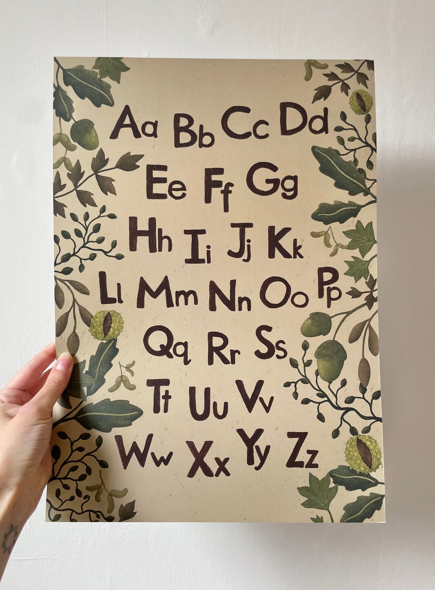 Alphabet Print - Forest Floor