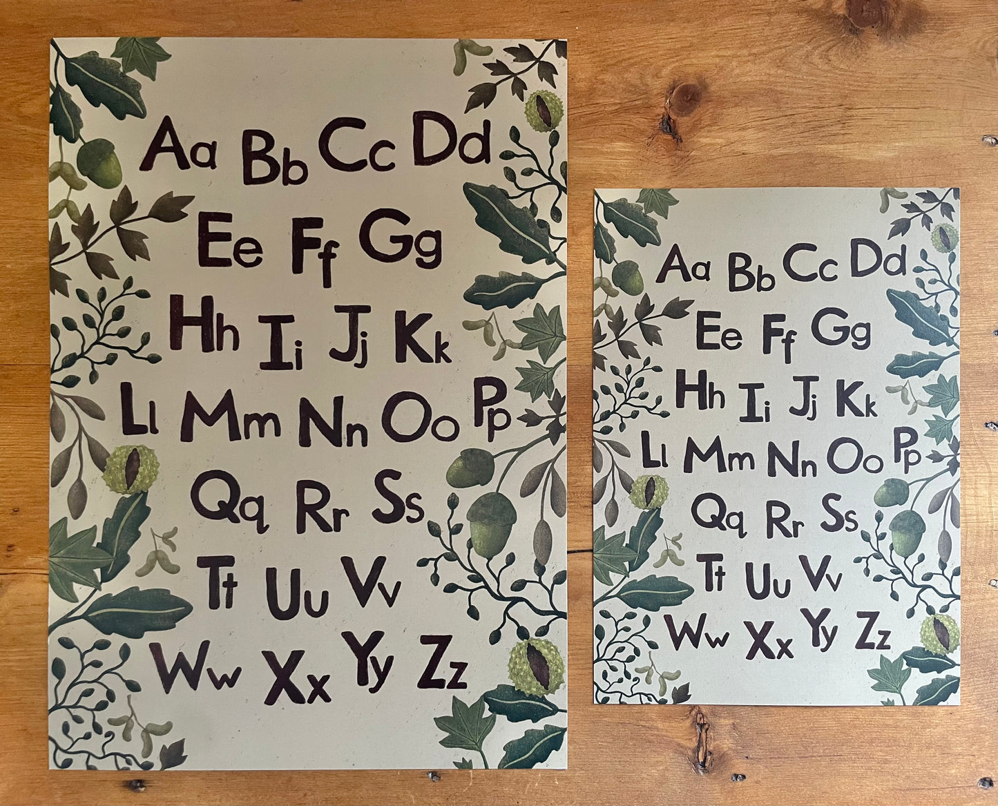 Alphabet Print - Forest Floor